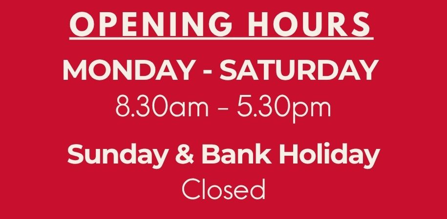 Opening Hour, 6 days a week,Click and collect available, free delivery,fast delivery, convenience,online purchase,joemckenna,limerick hardware